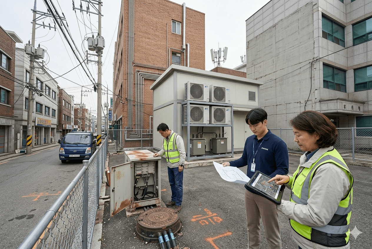 도심 산업지역에서 통신·전력·건물 조건을 확인하는 엣지 데이터센터 후보지 현장 실사